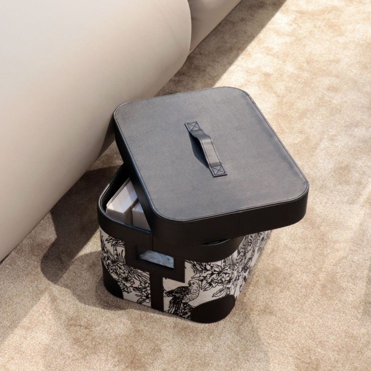 法式中古提花脏衣篓收纳篮带盖收纳箱收纳盒整理盒储物盒收纳筐,淘宝优惠券,粉丝福利购,淘宝优惠卷