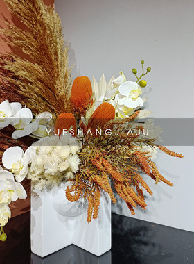 热销抽象几何插花器客厅餐桌花瓶创意摆件茶几售楼处摆件