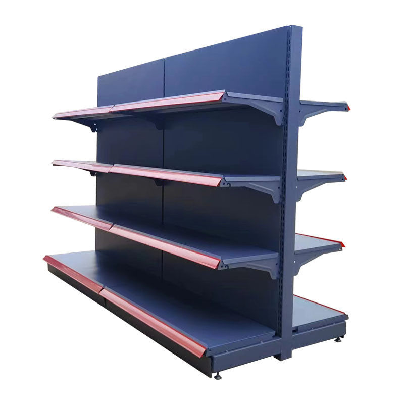 超市货架便利店商场单面加厚挂钩展示架粮油副食灰色多功能置物架,淘宝优惠券,粉丝福利购,淘宝优惠卷