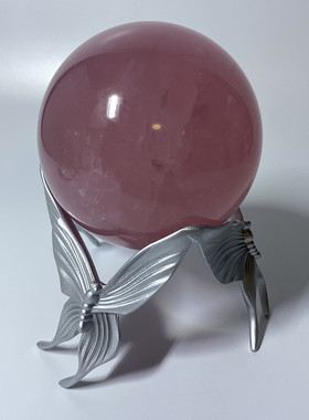 热销水晶球底座纯铜蝴蝶座球款置物架时尚创意蝴蝶家居装饰品摆件