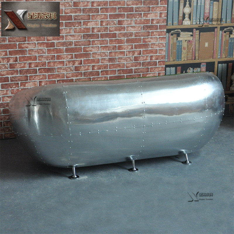 铝皮铆钉双人球形沙发椅工业风金属个性造型沙发服装店酒吧沙发,淘宝优惠券,粉丝福利购,淘宝优惠卷