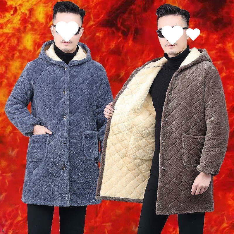 现货四川省省服男加肥加大罩衣士棉衣加绒加厚工作服宽松码长款棉,淘宝优惠券,粉丝福利购,淘宝优惠卷