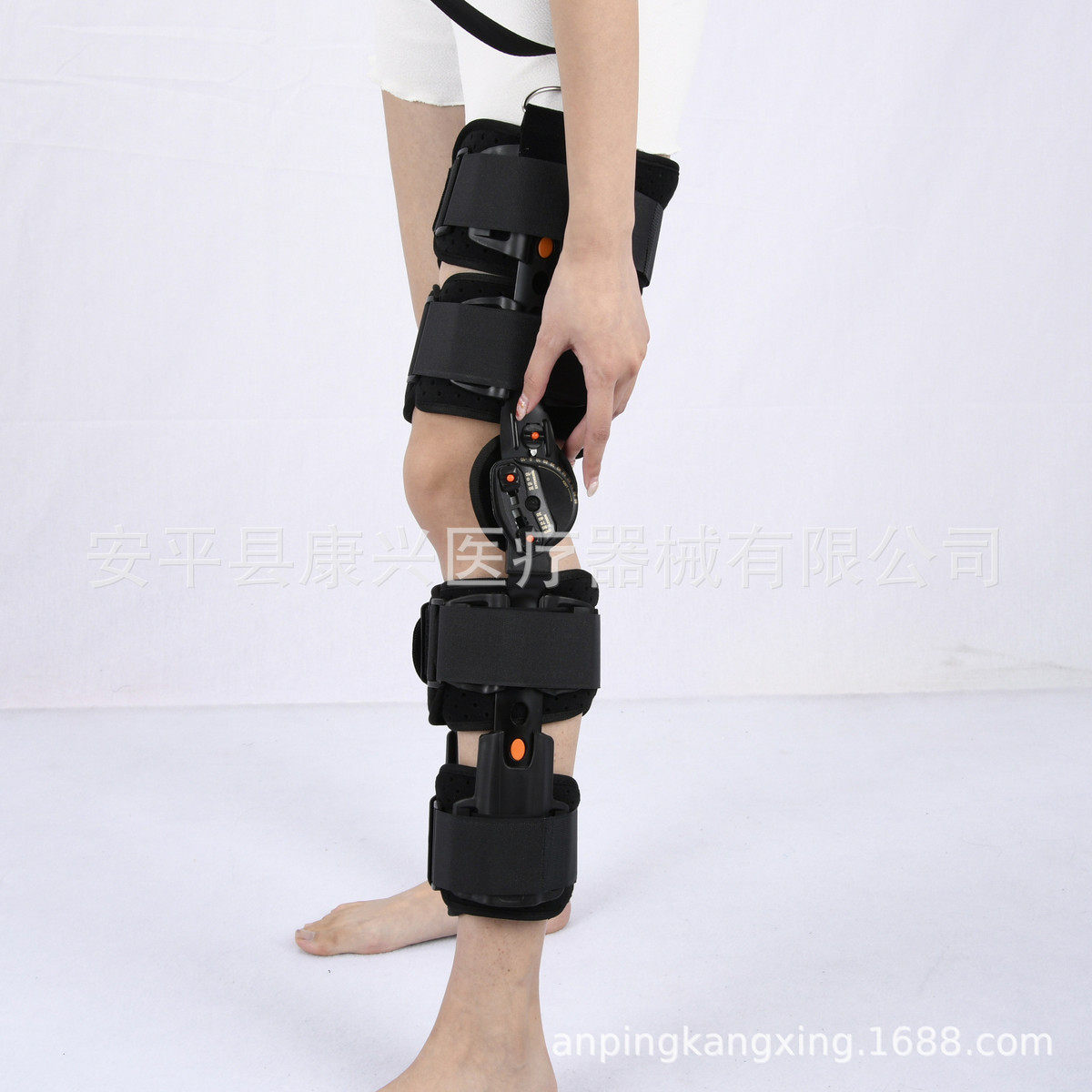 成人可调式带背带可行走膝关节固定支具可加固定透气膝部支具,淘宝优惠券,粉丝福利购,淘宝优惠卷