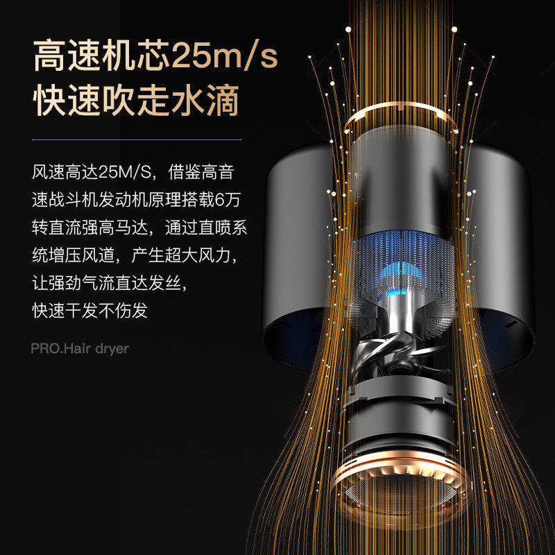 新款吹风机发廊吹风筒大功率速干护发家用可带logo锤子电吹风,淘宝优惠券,粉丝福利购,淘宝优惠卷