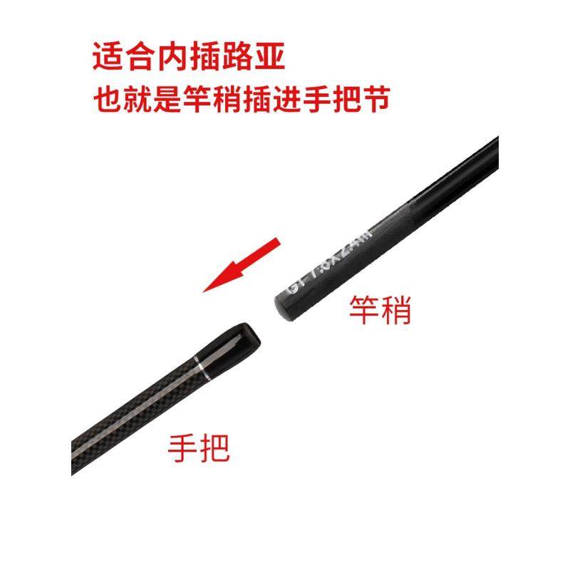 内插节路亚竿稍高碳路亚直柄竿稍超硬超轻一节内插节断竿修复换节,淘宝优惠券,粉丝福利购,淘宝优惠卷