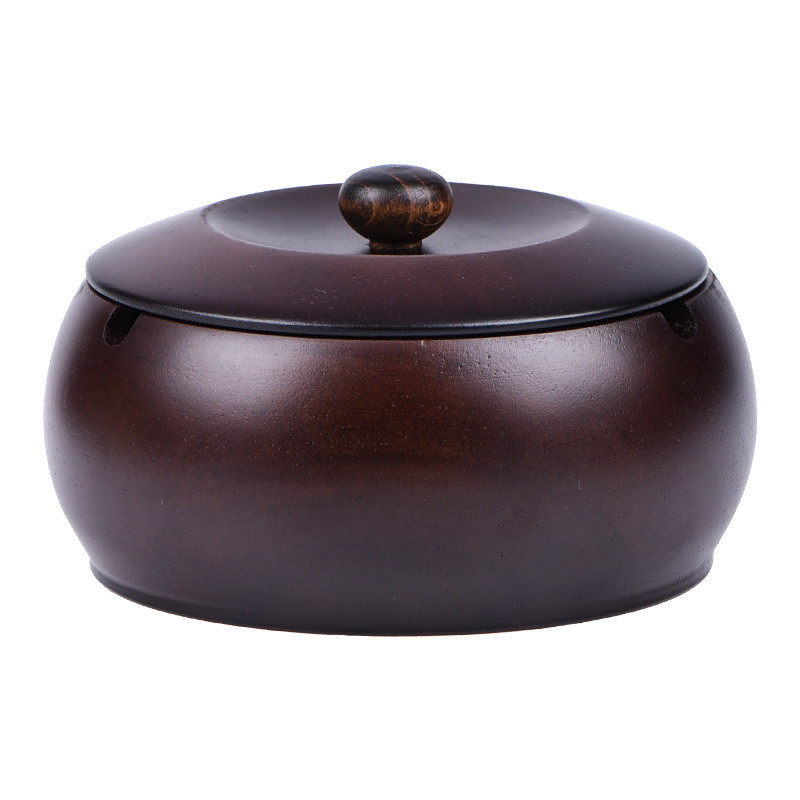 实木袋盖防飞灰烟灰缸家用客厅办公客厅烟缸实木烟灰缸办公室烟灰,淘宝优惠券,粉丝福利购,淘宝优惠卷