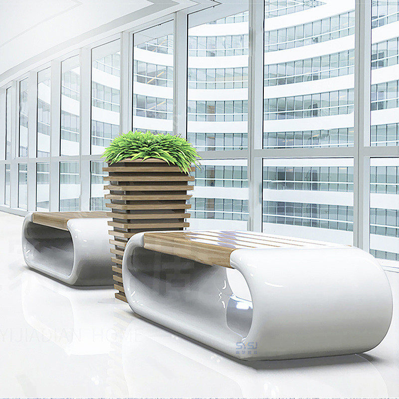 玻璃钢休闲座椅商场日字造型椅子多人休息区长椅户外公园弧形坐凳,淘宝优惠券,粉丝福利购,淘宝优惠卷