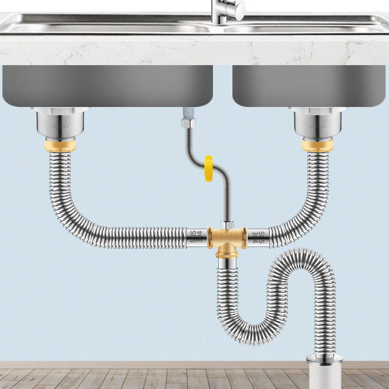 热销7l8k三连槽饭店下水管不锈钢商用双槽加长排水管食堂三眼水池,淘宝优惠券,粉丝福利购,淘宝优惠卷