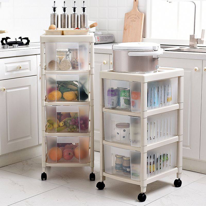 厨房置物架抽屉式落地多层水果蔬菜筐塑料菜篮子小百货玩具收纳筐,淘宝优惠券,粉丝福利购,淘宝优惠卷