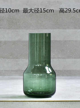 花器玻璃花瓶摆件现代简约时尚客厅插花美式样板间家居软装饰品