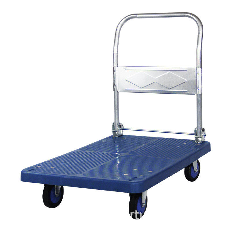 刹车手推车物流运输平板车脚刹万向轮拖车拉货搬运折叠小推车,淘宝优惠券,粉丝福利购,淘宝优惠卷