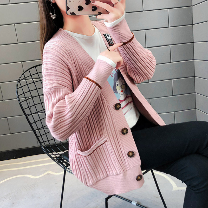 网红针织开衫二八月短外套新款毛衣 卓姿凤毛针织衫