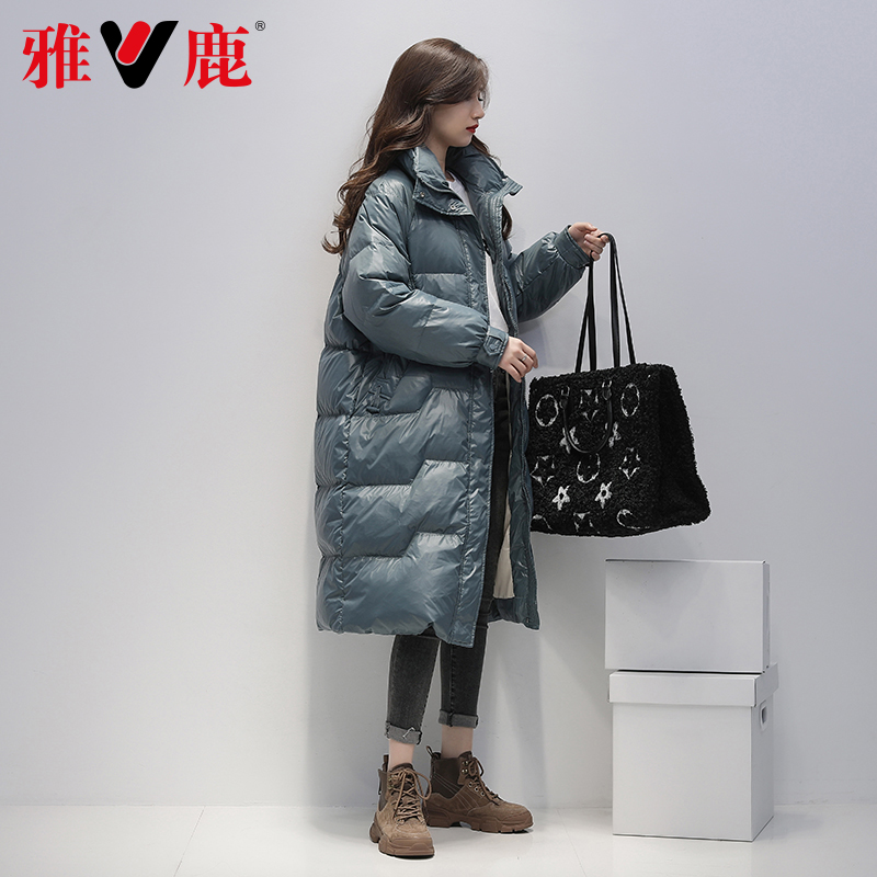雅鹿羽绒服女 年新款立领休闲中长款过膝宽松反季特卖 2020 雅鹿羽绒服女 年新款立领休闲中长款过膝宽松反季特卖 2020