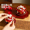 Modern housewife Sancai tureen with lid wedding tea cup