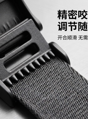岩途男士锌合金帆布腰带扣耐磨