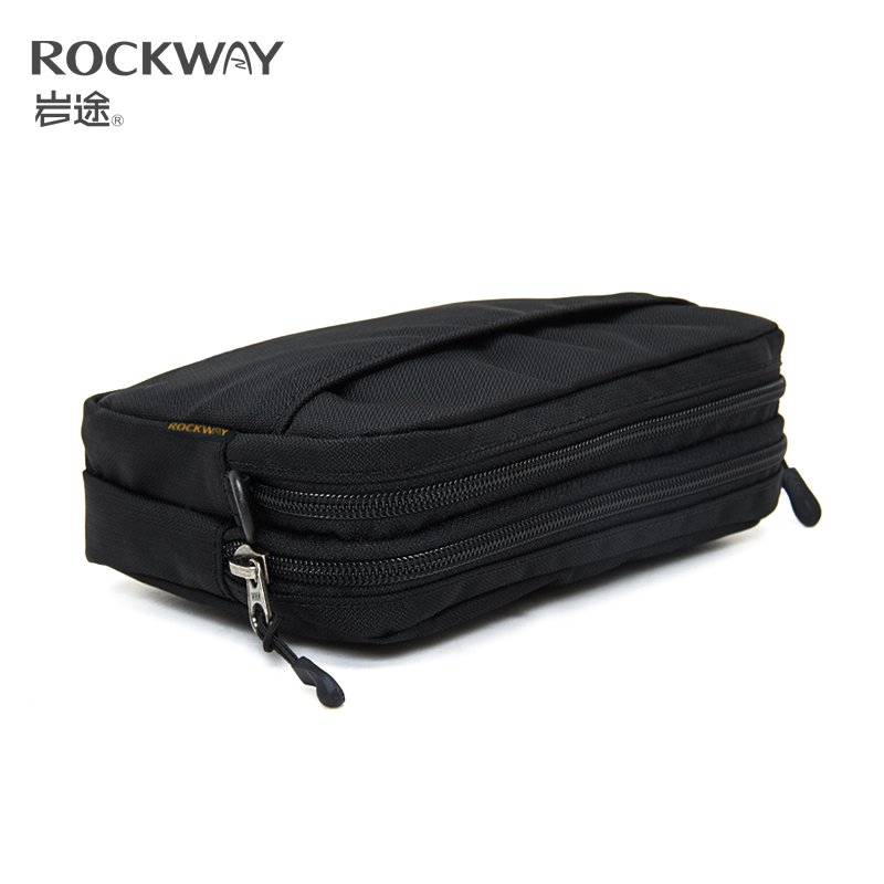 ROCKWAY/岩途男士手拿包帆布腰包手机包单肩斜挎包休闲长款手抓包