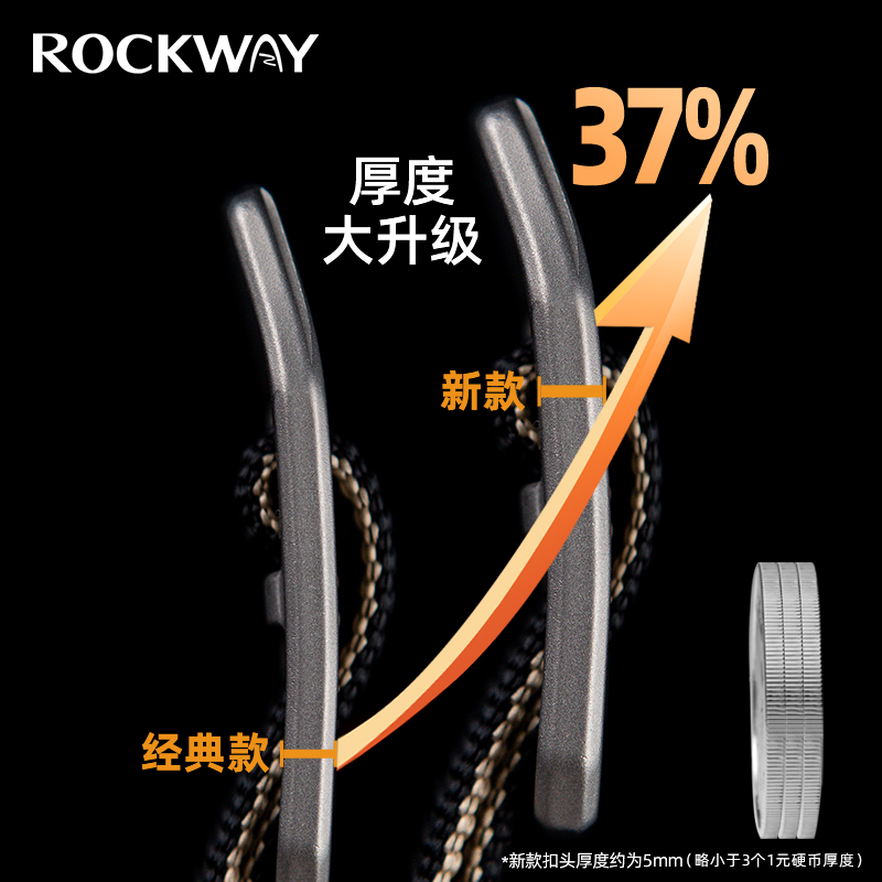 Rockway岩途 纯钛战术腰带男休闲迷彩裤带男士防金属过敏帆布皮带 - 图0