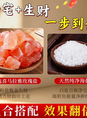 天然肉桂净宅粗盐招财装饰摆件