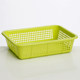 Fruit storage basket household drain plastic storage basket small kitchen rectangular hollow debris basket for dishes