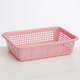 Fruit storage basket household drain plastic storage basket small kitchen rectangular hollow debris basket for dishes