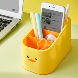 Милая желтая утка, пульт, настольная коробка для хранения, мультяшный ящик для хранения для спальни