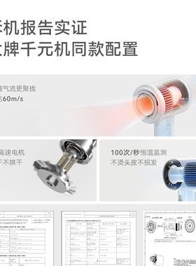 olayks立时高速电吹风机OLK--DCF03A家用1600w大功率不伤发等离子