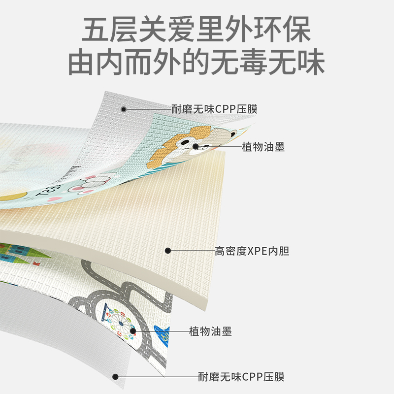 爬行垫加厚家用定制拼接xpe地垫 品高玩具爬行垫