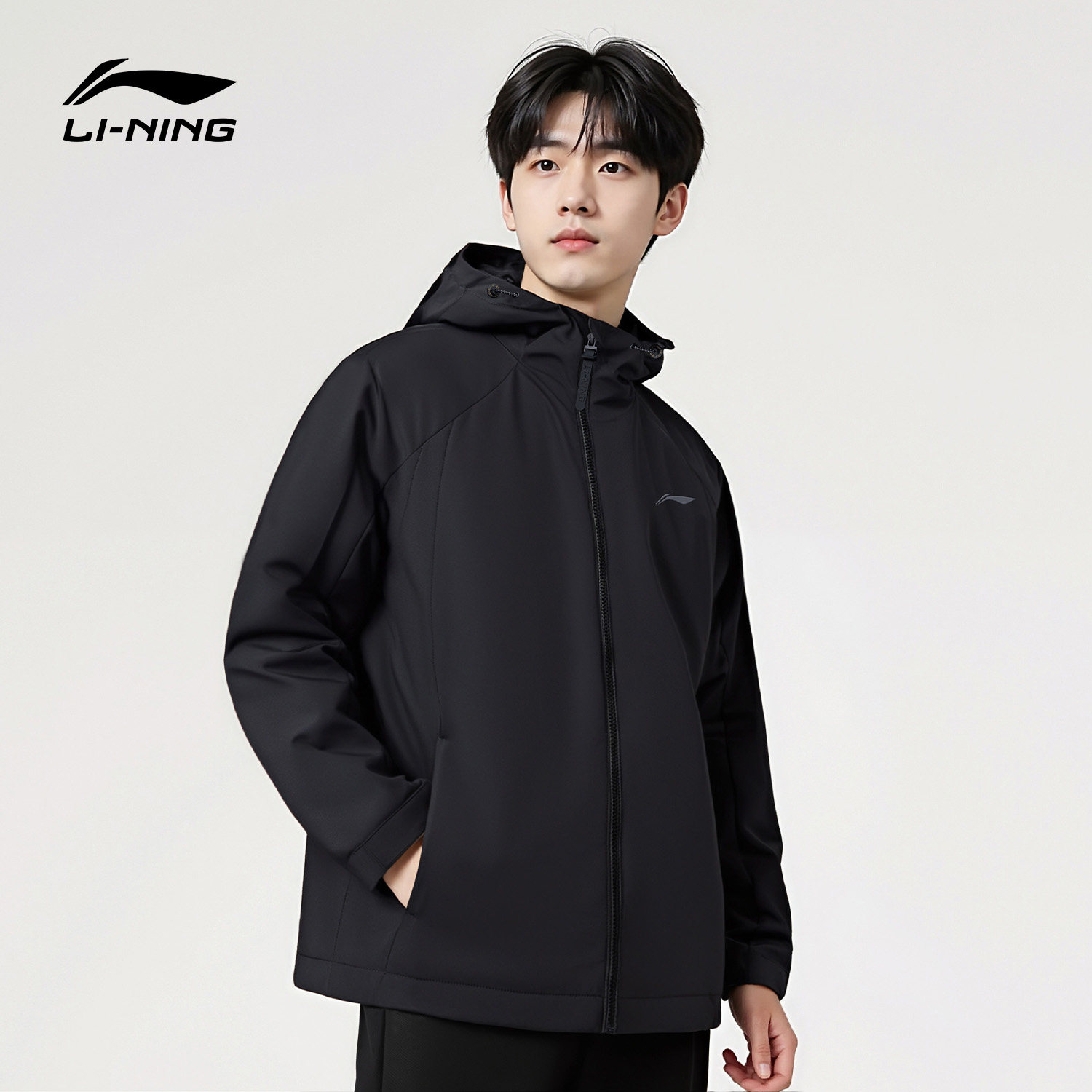李宁冲锋衣男三合一运动风衣男士2026秋冬季新款加绒户外保暖外套,淘宝优惠券,粉丝福利购,淘宝优惠卷