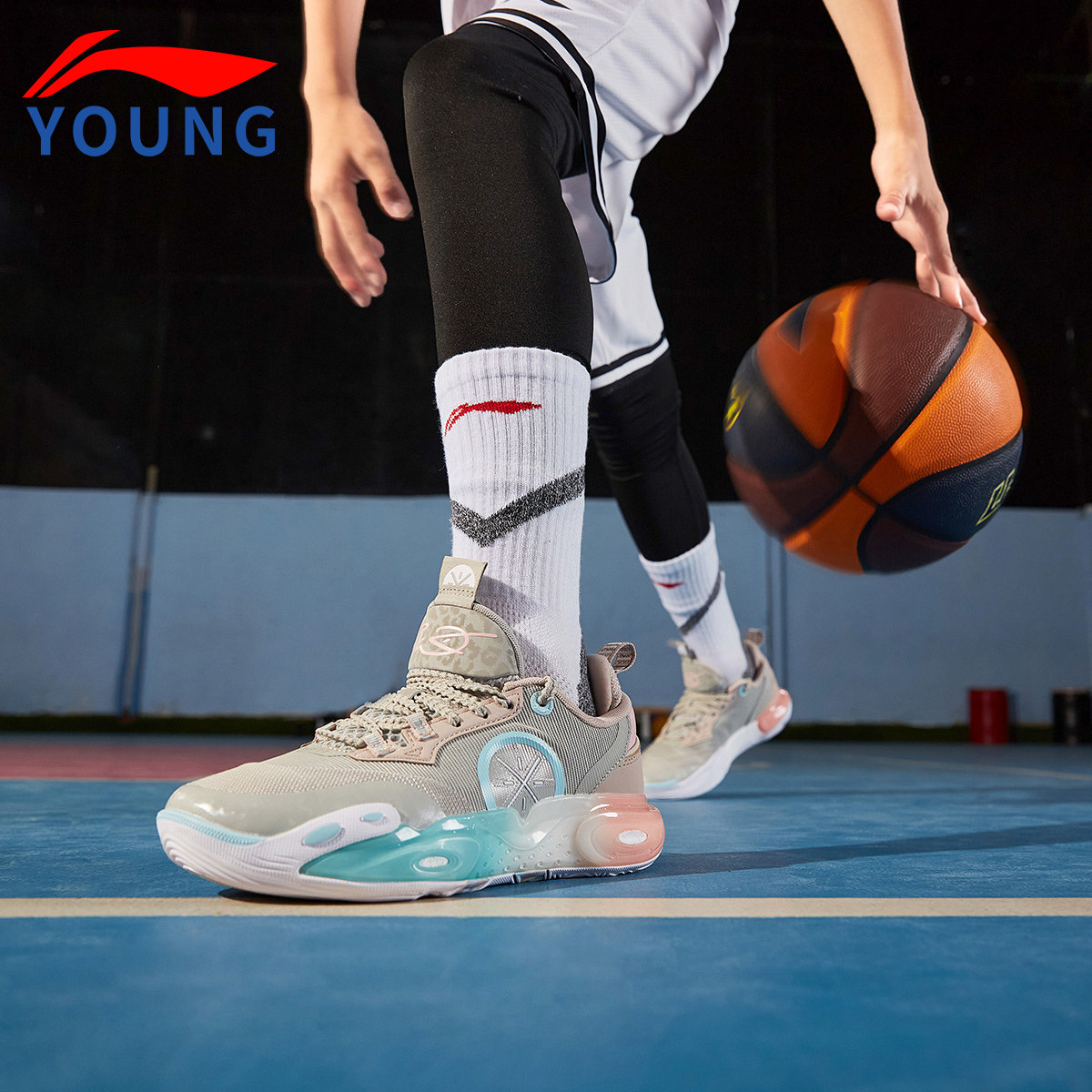 李宁男童全城12篮球鞋中大童减震秋季新款专业训练运动鞋YKBU032,淘宝优惠券,粉丝福利购,淘宝优惠卷