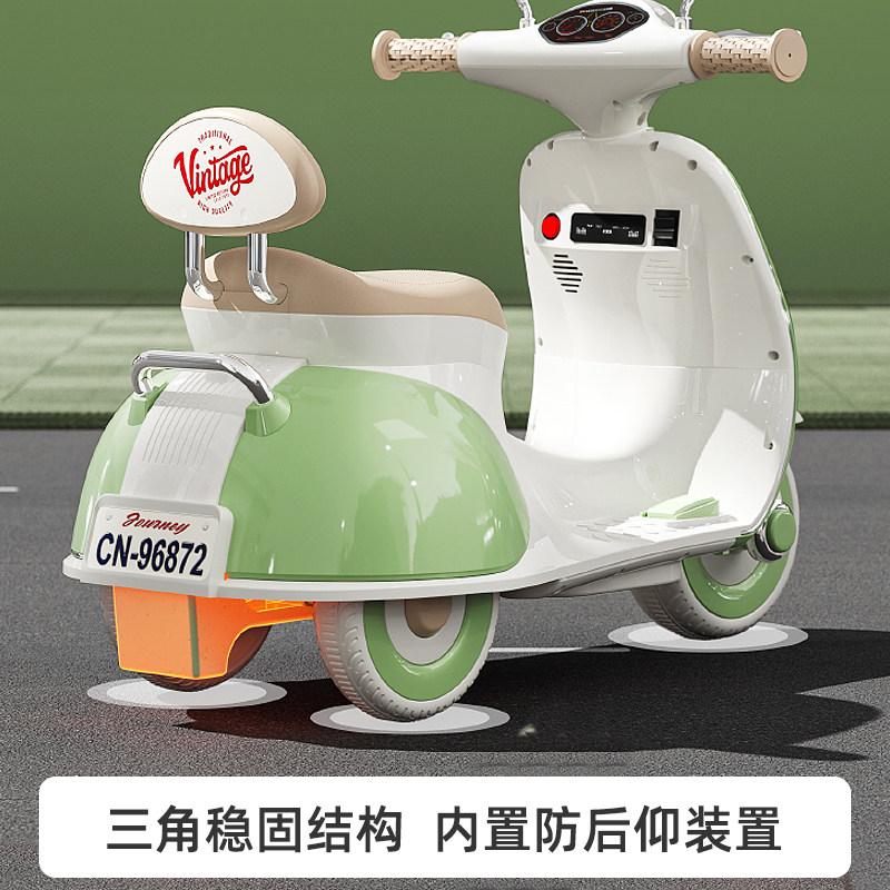Children's electric motorcycle baby toy remote control car