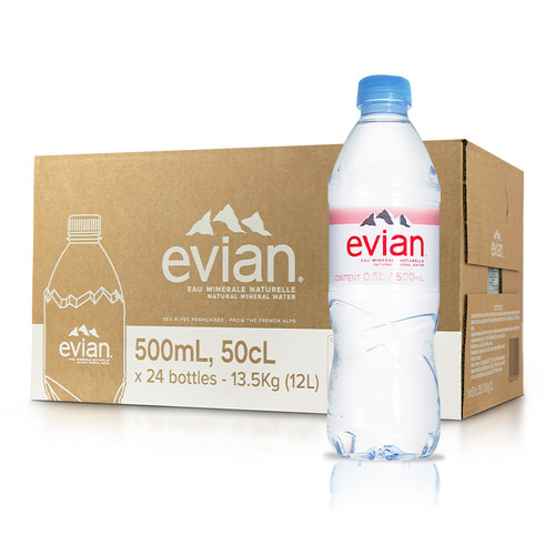 evian矿泉水330/500ml24瓶整箱法国依云矿泉水大瓶进口天然饮用水 - 图3