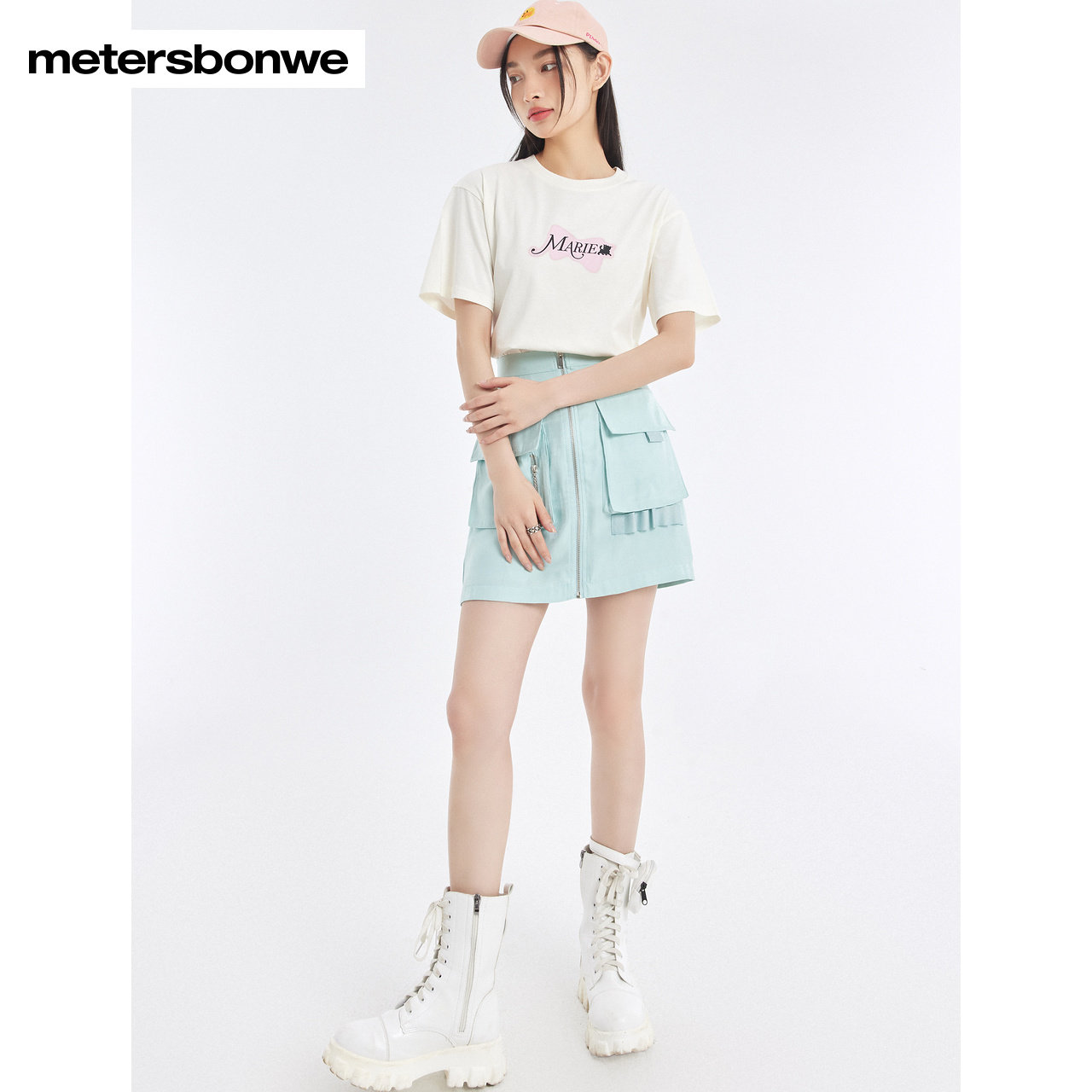 美特斯邦威玛丽猫联名短袖男t恤 metersbonwe霓尚T恤