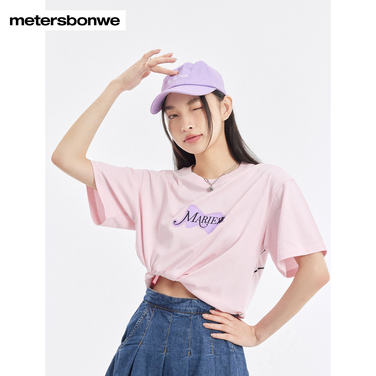 美特斯邦威玛丽猫联名短袖男t恤 metersbonwe霓尚T恤