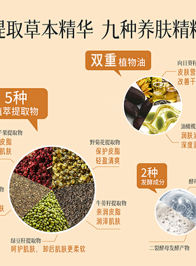 纯植物温和卸妆油清爽不闷痘