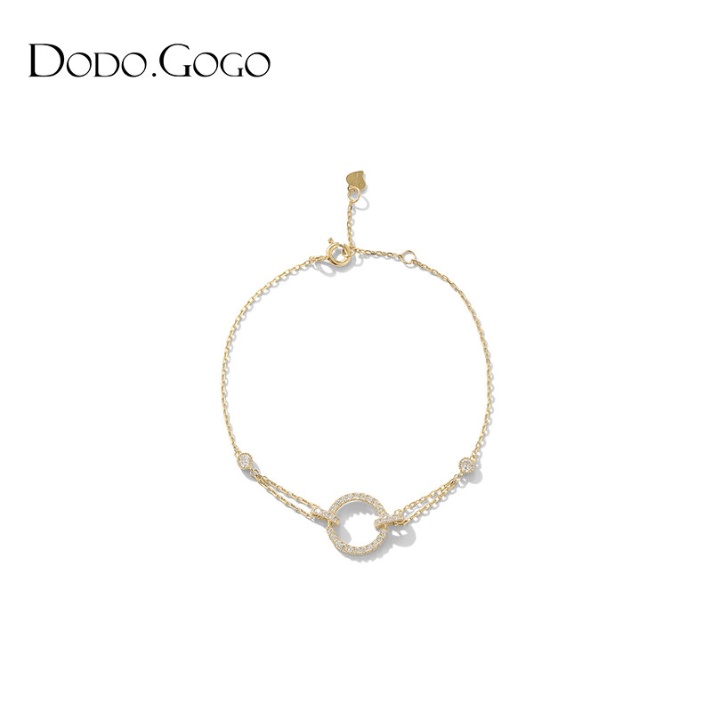 简约气质银手链女纯银ins dodogogo手链