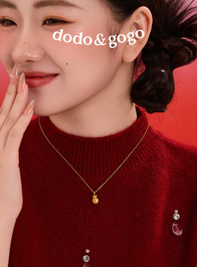 DODOGOGO金色福袋轻奢毛衣链