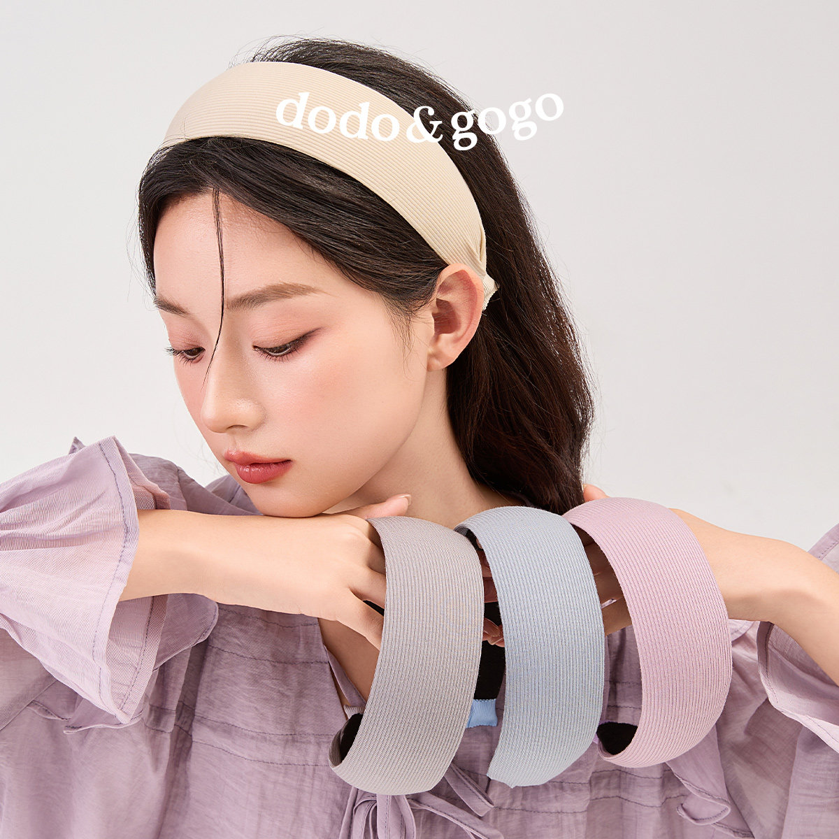DODOGOGO knitted wide-brimmed headband
