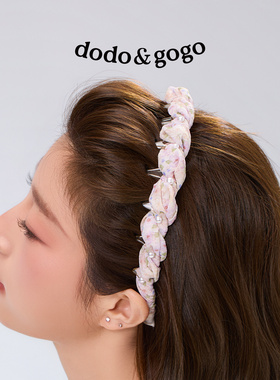DODOGOGO法式珍珠带齿头箍百搭