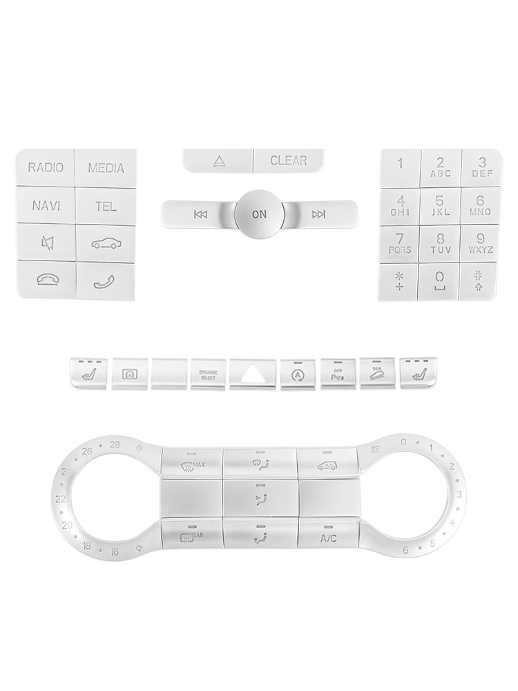 奔驰GLA200内饰改装 GLA220/A/B级中控启停多功能按键贴CLA260装-图3