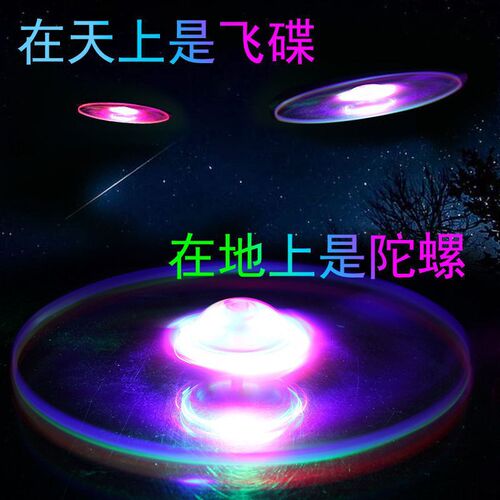 拉线飞碟飞行玩具发光竹蜻蜓夜市飞天仙子闪光飞盘儿童摆地摊礼品 - 图2