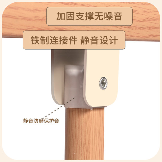 Aluminum alloy anti-fall bed for elderly and children protective fence dormitory bedside baffle wake up handrail without punching and folding