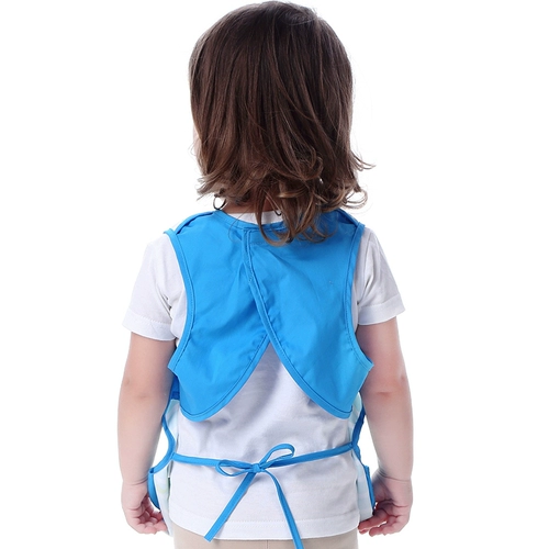 Детский водонепроницаемый летний слюнявчик, тонкий фартук для мальчиков без рукавов, нагрудник