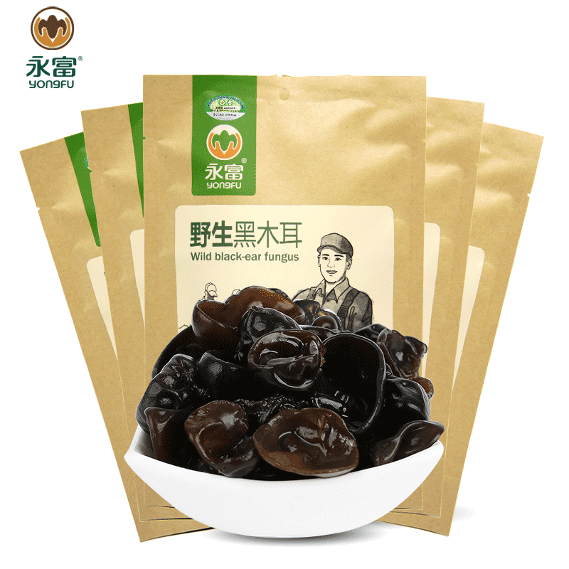 永富500g东北野生黑木耳 永富黑木耳