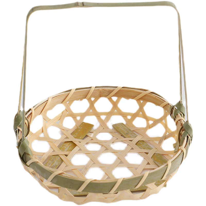 网红茉莉奶豆腐手提小竹篮手托垫纸奶冻樱花豆花烧烤火锅店小吃篮,淘宝优惠券,粉丝福利购,淘宝优惠卷