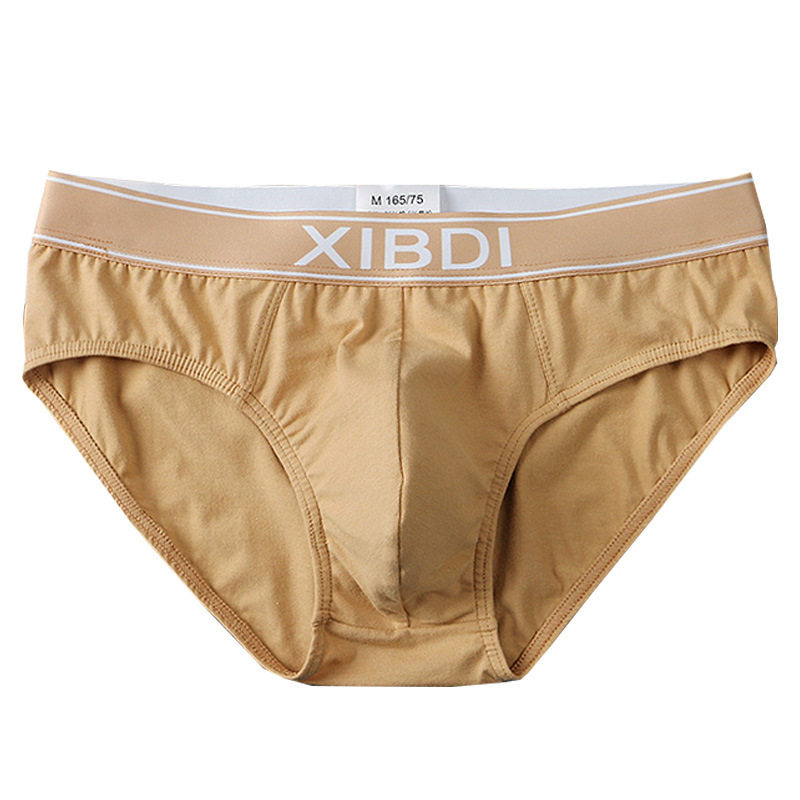 内裤男士纯棉透气低腰性感三角裤青年男生纯色简约修身运动短裤头,淘宝优惠券,粉丝福利购,淘宝优惠卷