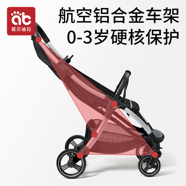 Stroller ເດັກນ້ອຍເກີດໃຫມ່ ultralight ແບບພົກພາແລະພັບໄດ້