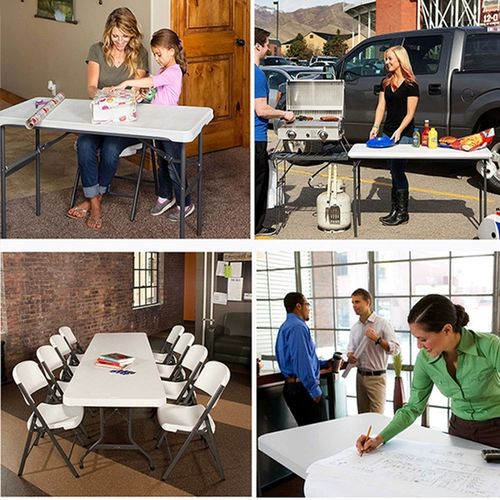 Складной стол простой домашний обеденный стол.