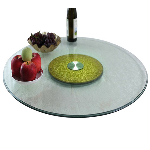 餐桌转盘钢化玻璃圆桌转盘底座饭桌餐桌玻璃转盘圆桌钢化玻璃家用 - 图3