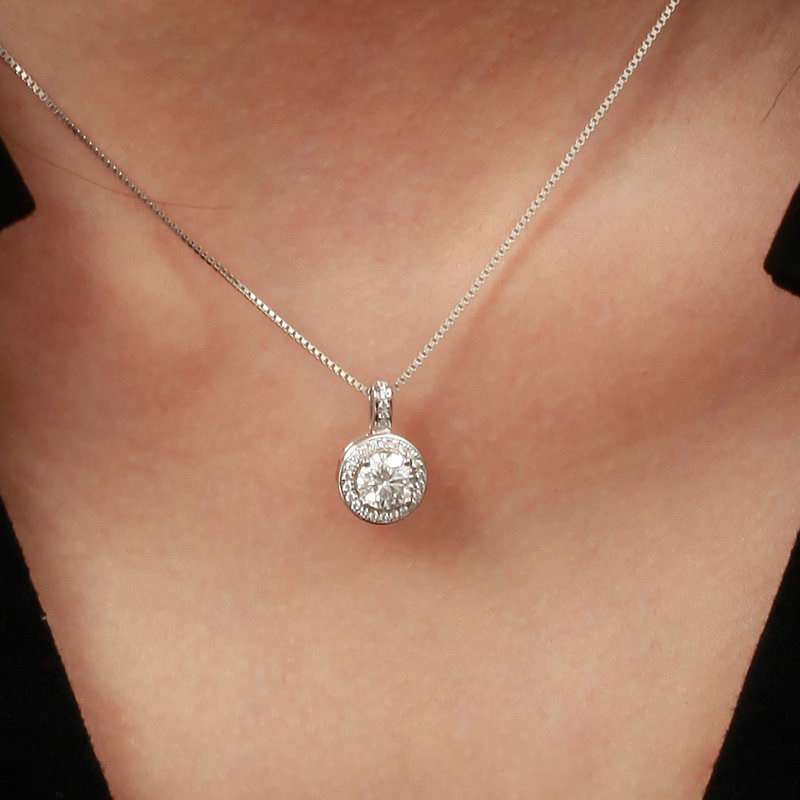 诗美洛命中注定吊坠新款毛衣锁骨链 诗美洛项链