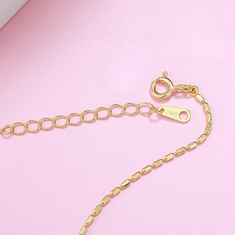 诗美洛双环学生韩版森系925银手链 诗美洛手链